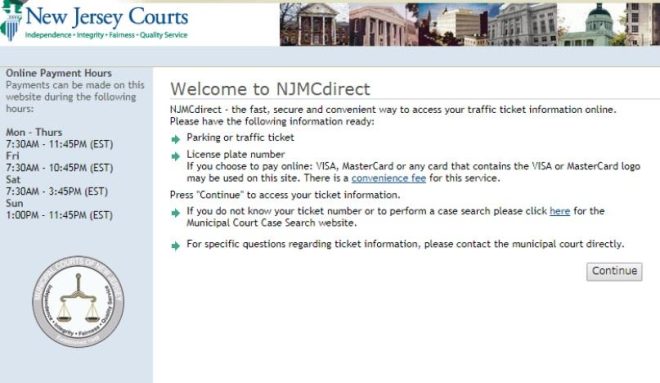 Efficiency and Convenience with NJMCdirect for Traffic Fine Payments