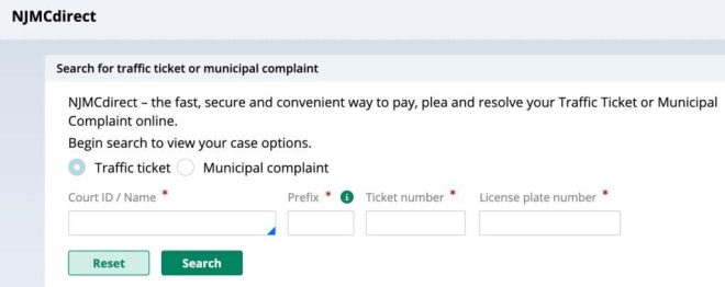 Efficient Traffic Ticket Payments Through NJMCdirect