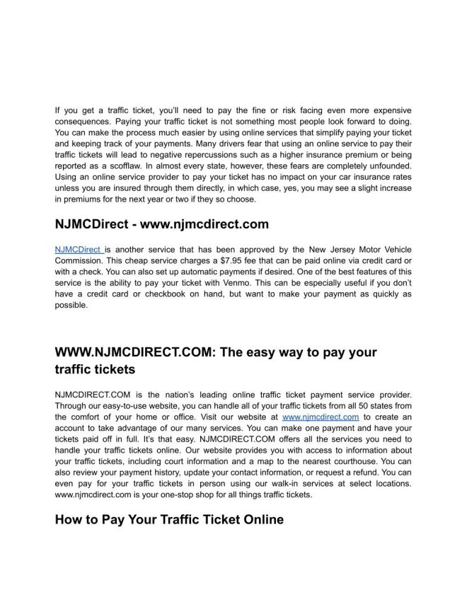 Efficient Payment Tips for NJMCdirect